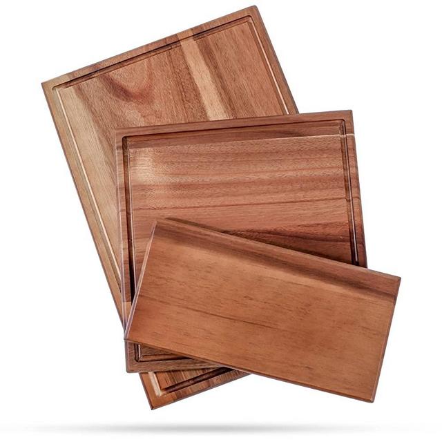 Wooden Coasters for Drinks Natural Acacia Wood Drink Coaster Set