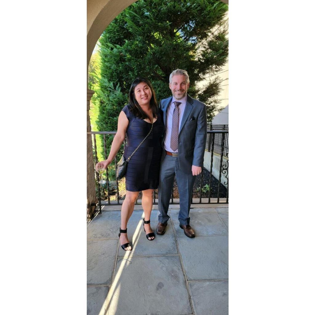 At Ed & Cait's Wedding in Oct 2021