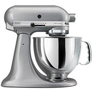 KitchenAid KSM150PSSM Artisan Series 5-Quart Stand Mixer, Silver Metallic [Discontinued]