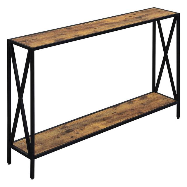 Tucson Console Table Barnwood/Black - Breighton Home