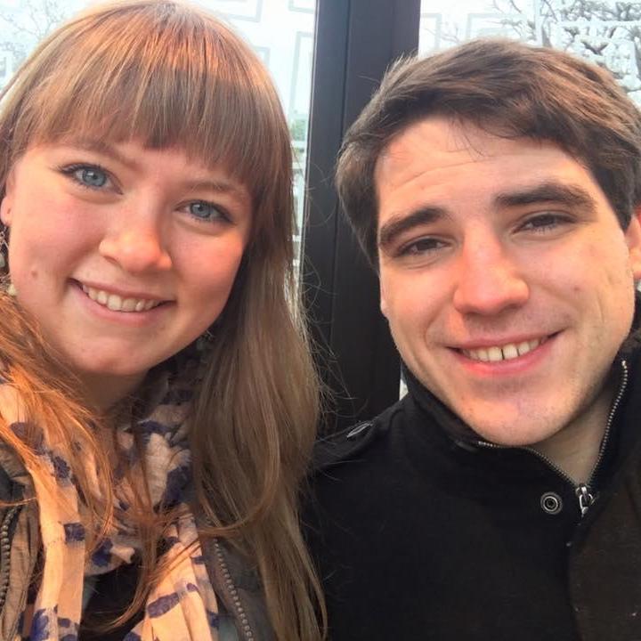 Freezing (but happy) at a bus stop during a weekend jaunt up to Minneapolis in November.