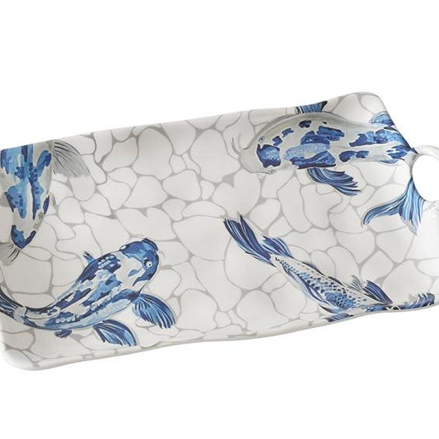 Pampa Bay Large Platter, Koi, Kitchen, Gift