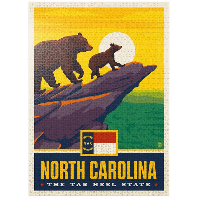 MyPuzzle North Carolina: The Tar Heel State - Premium 1000 Piece Jigsaw Puzzle for Adults
