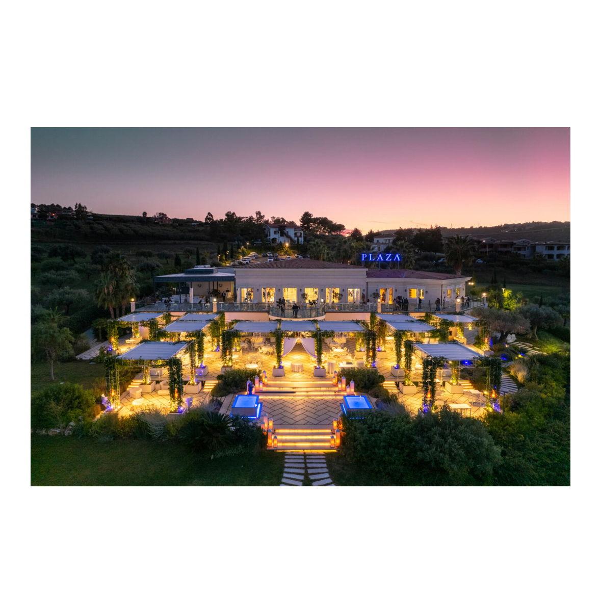 Plaza Vasto at night