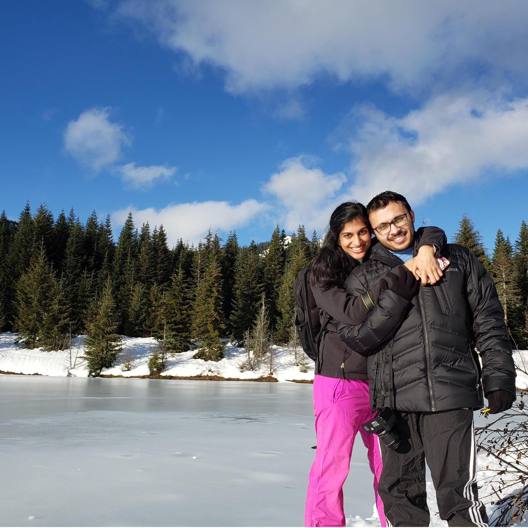 Post-call snowshoeing outside Seattle