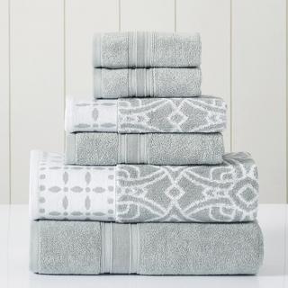 Monroe 6-Piece Yarn Dyed Jacquard Towel Set
