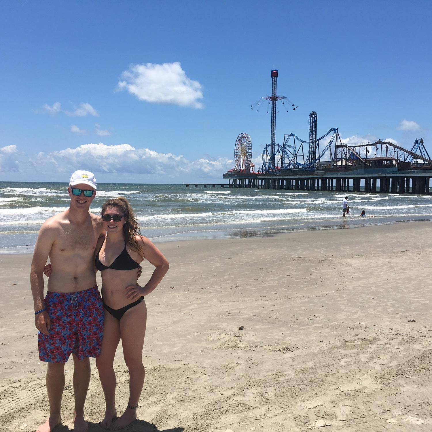 Our first trip together in 2018. Galveston, TX