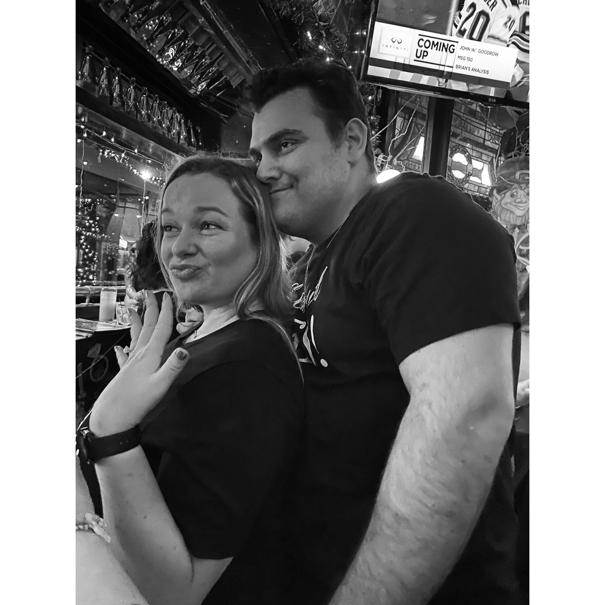 The night she said YES!