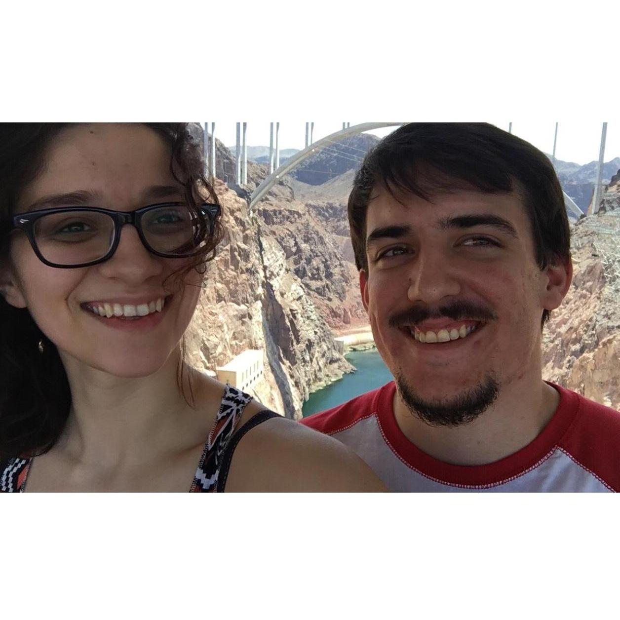 Posing at the Hoover Dam (Sept 2018)
