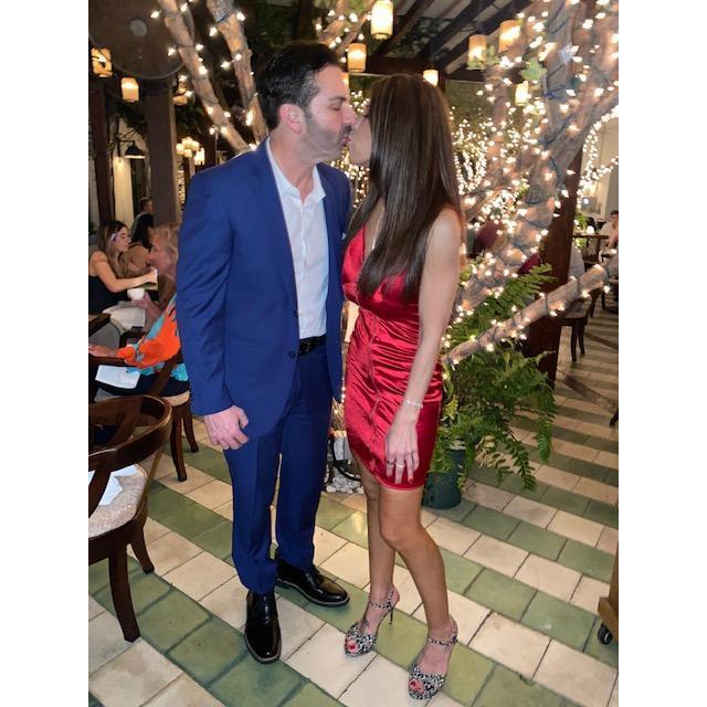 Our very first Valentine dinner in Miami. It was magical!