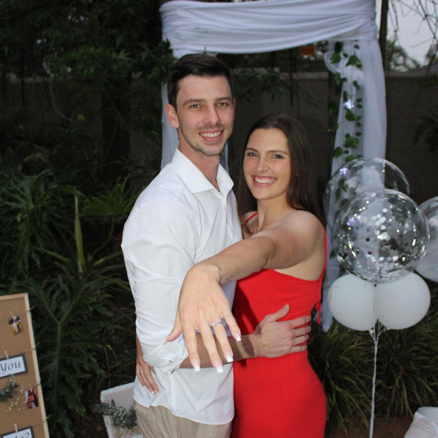 We got engaged