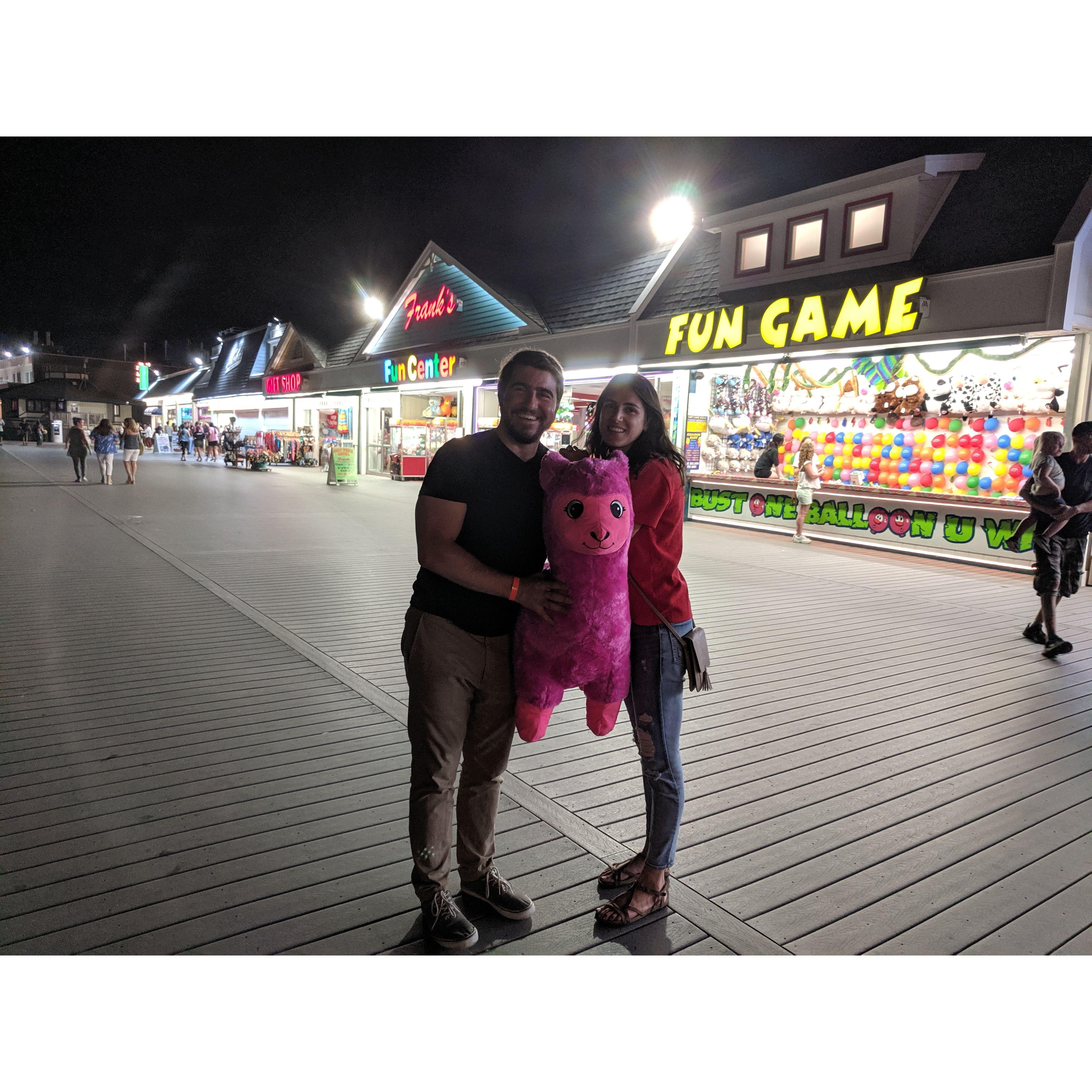 Our first pet! At the Jersey shore