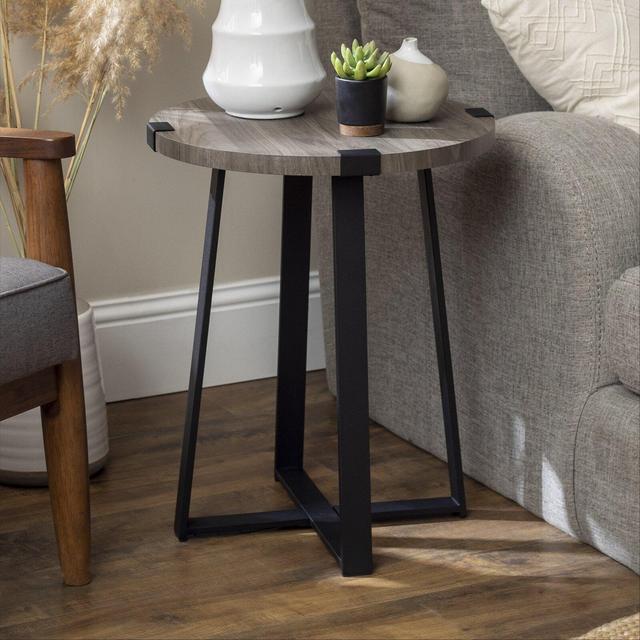 Paramus 23'' Tall Cross Legs End Table