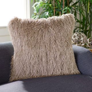 Shag Modish Metallic Throw Pillow