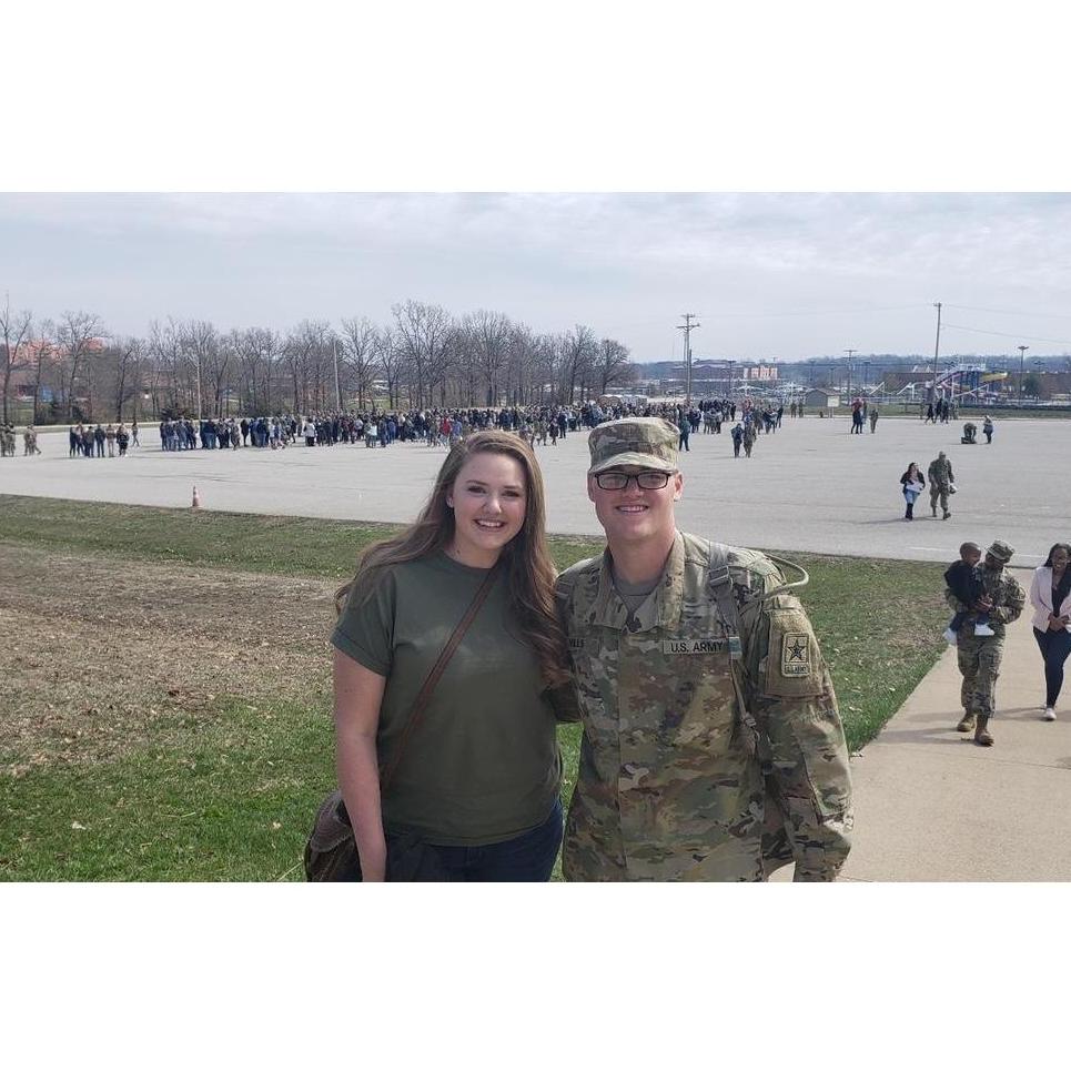 Family day! First time seeing each other after basic training.