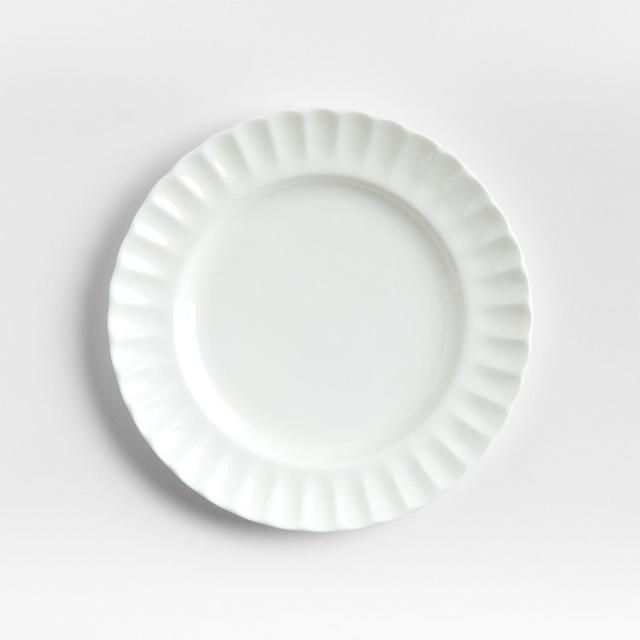Capella White Bone China Salad Plate