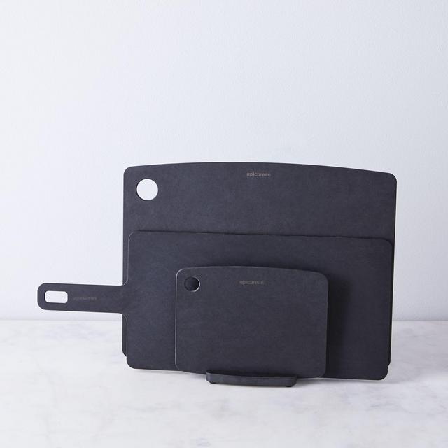 Matte Black Cutting Board Stand Set