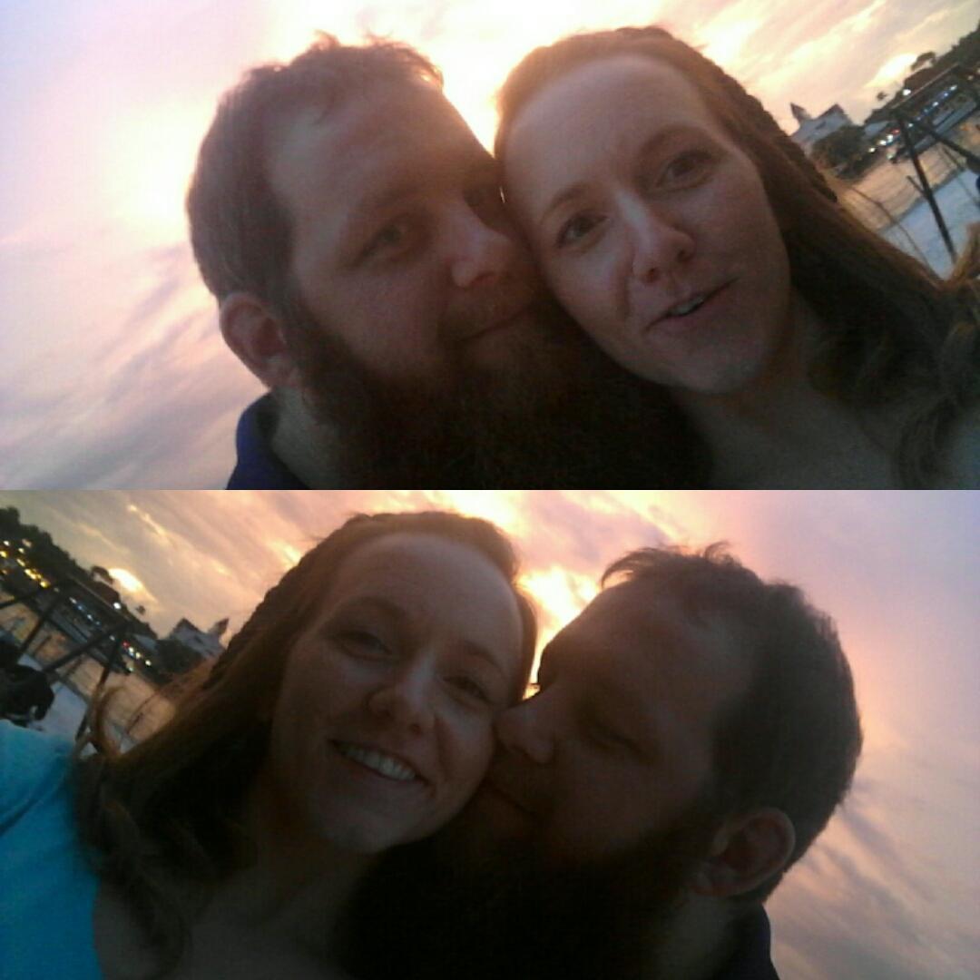 The photos that ousted us on social media. Sunset at Disney's Polynesian Village resort, July 19, 2017.