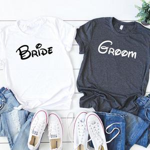 Disney Bride and Groom Shirt Set.