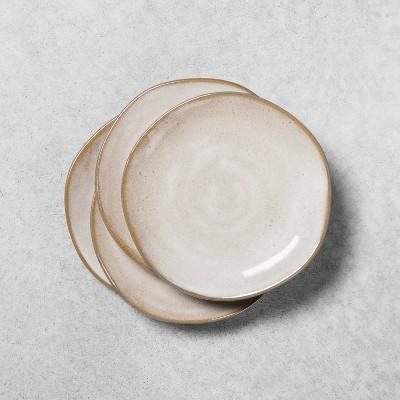 4pk Reactive Glaze Stoneware Appetizer Plate Gray - Hearth & Hand™ with Magnolia
