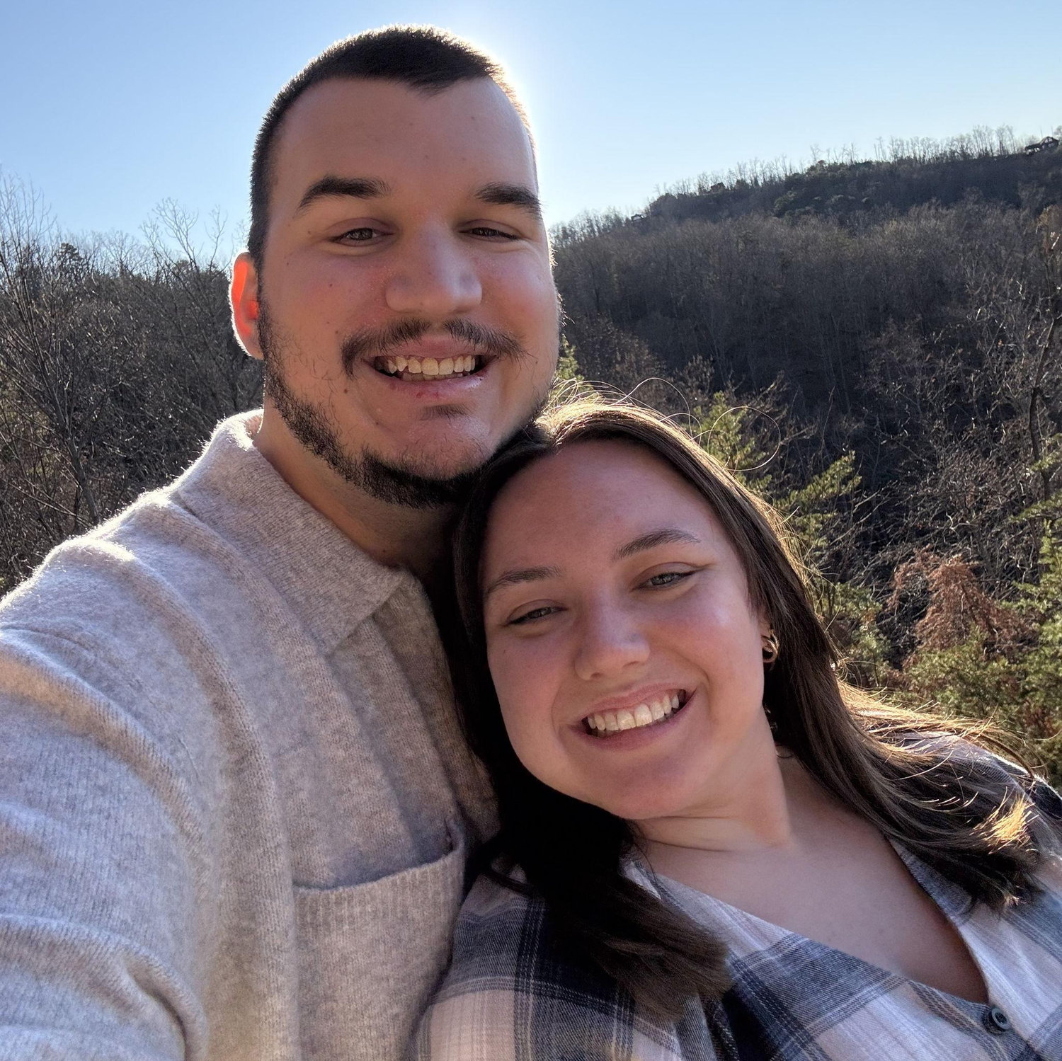 Our first Thanksgiving together with both of our families (Will asked Olivia's parents for their blessing during this trip!) 2025