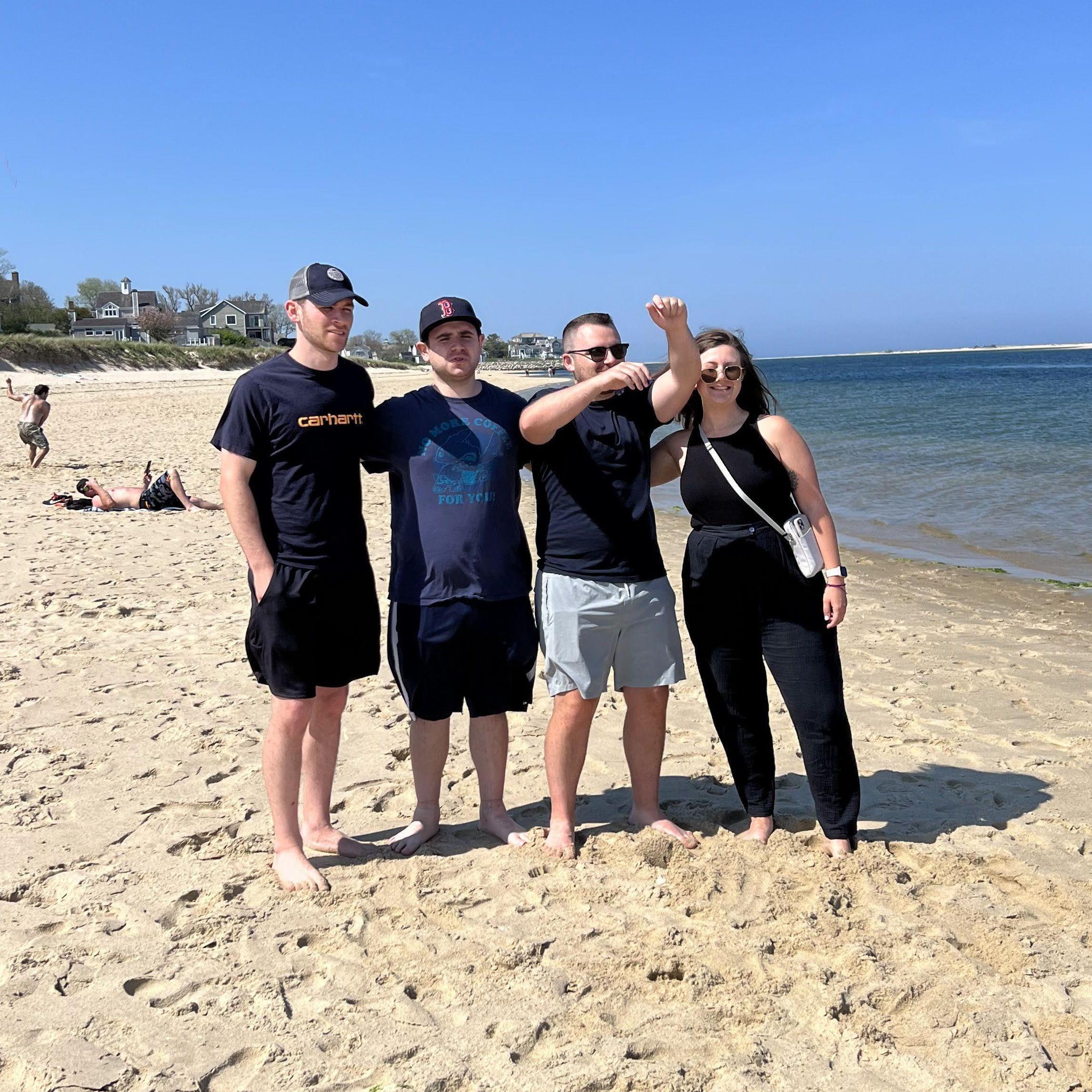 May 2022: Tay having a relaxing time in Cape Cod with some of the Arth boys!