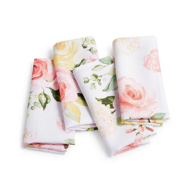 Elrene Marie Floral Napkins, Set of 4
