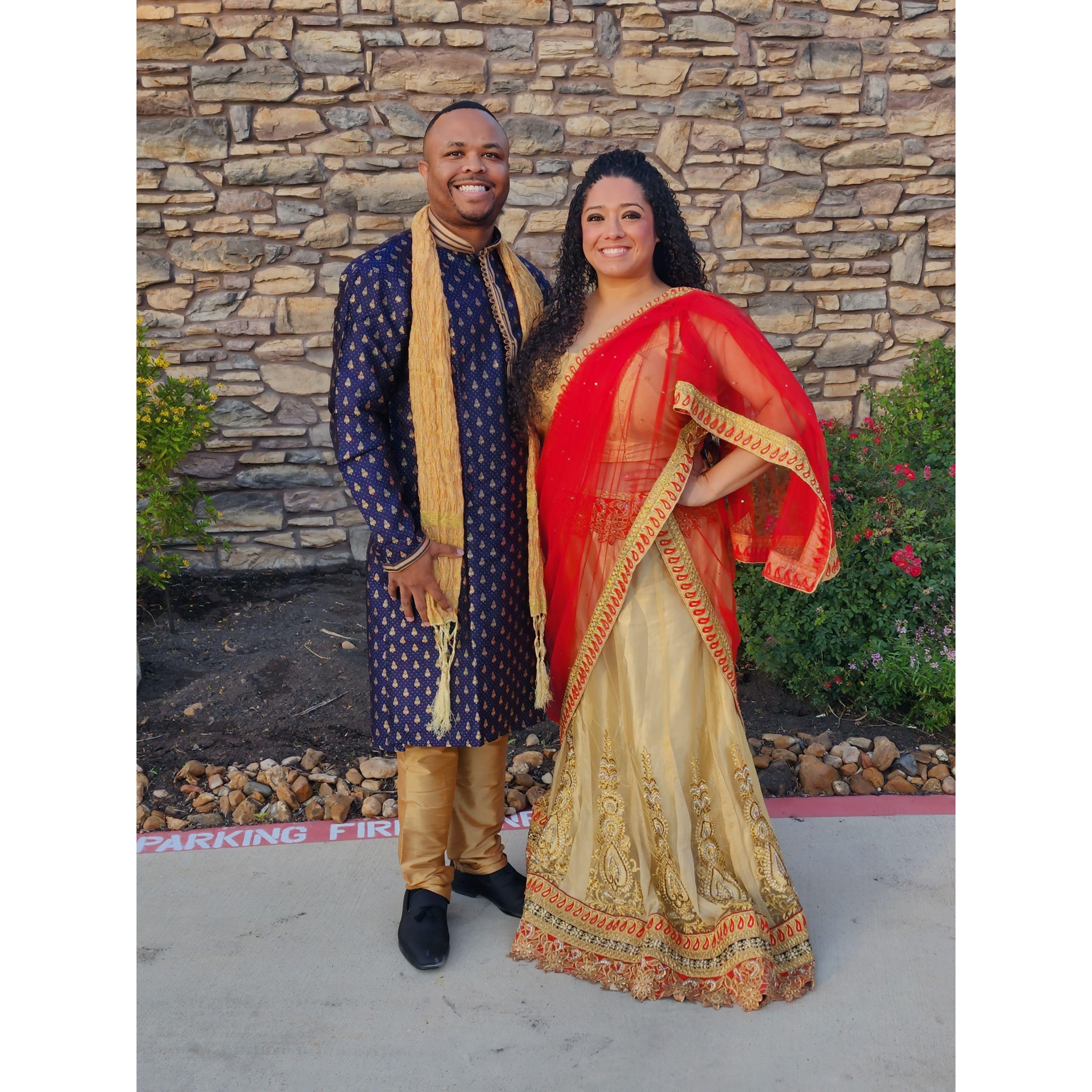 "Who's that fancy couple?"
