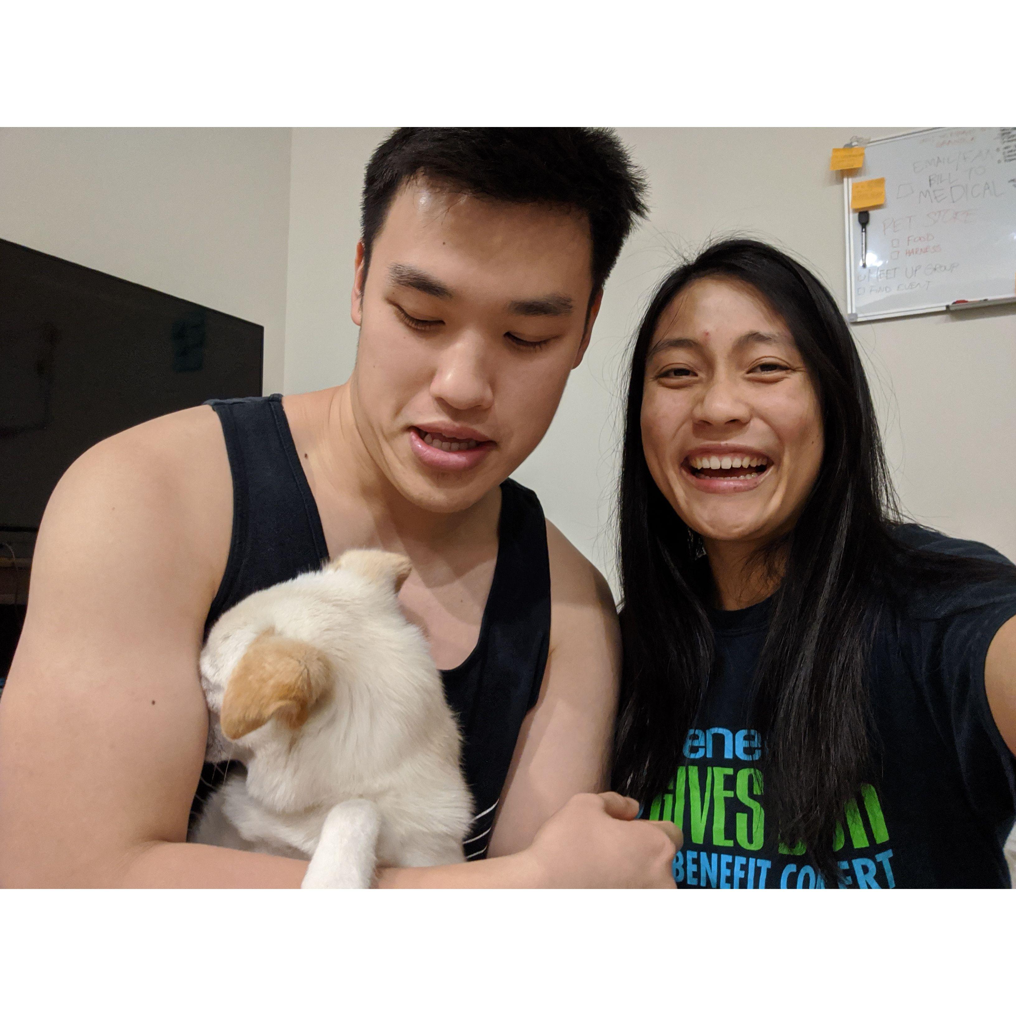 Celebrating Cecil's first birthday as a Dog Dad