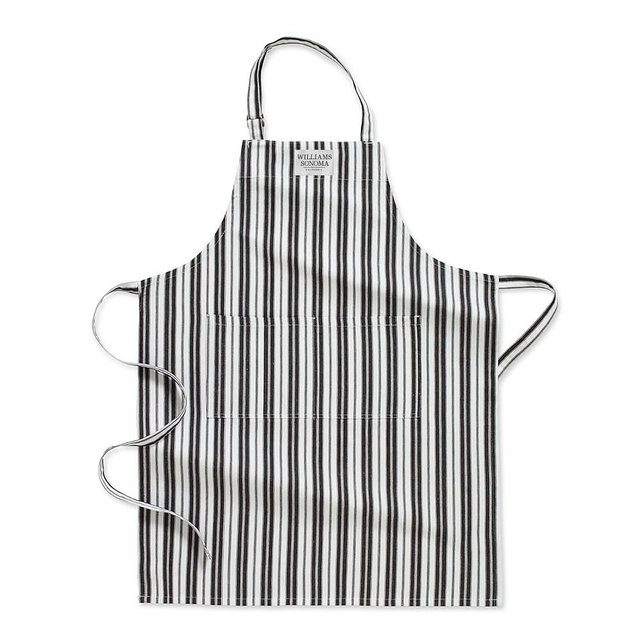 Williams Sonoma Classic Stripe Logo Apron, Jet Black