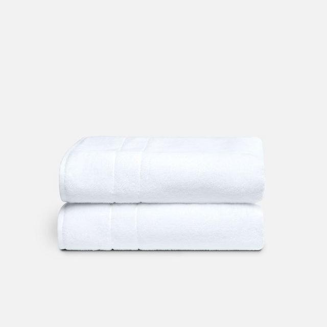 Super-Plush Bath Towels, White