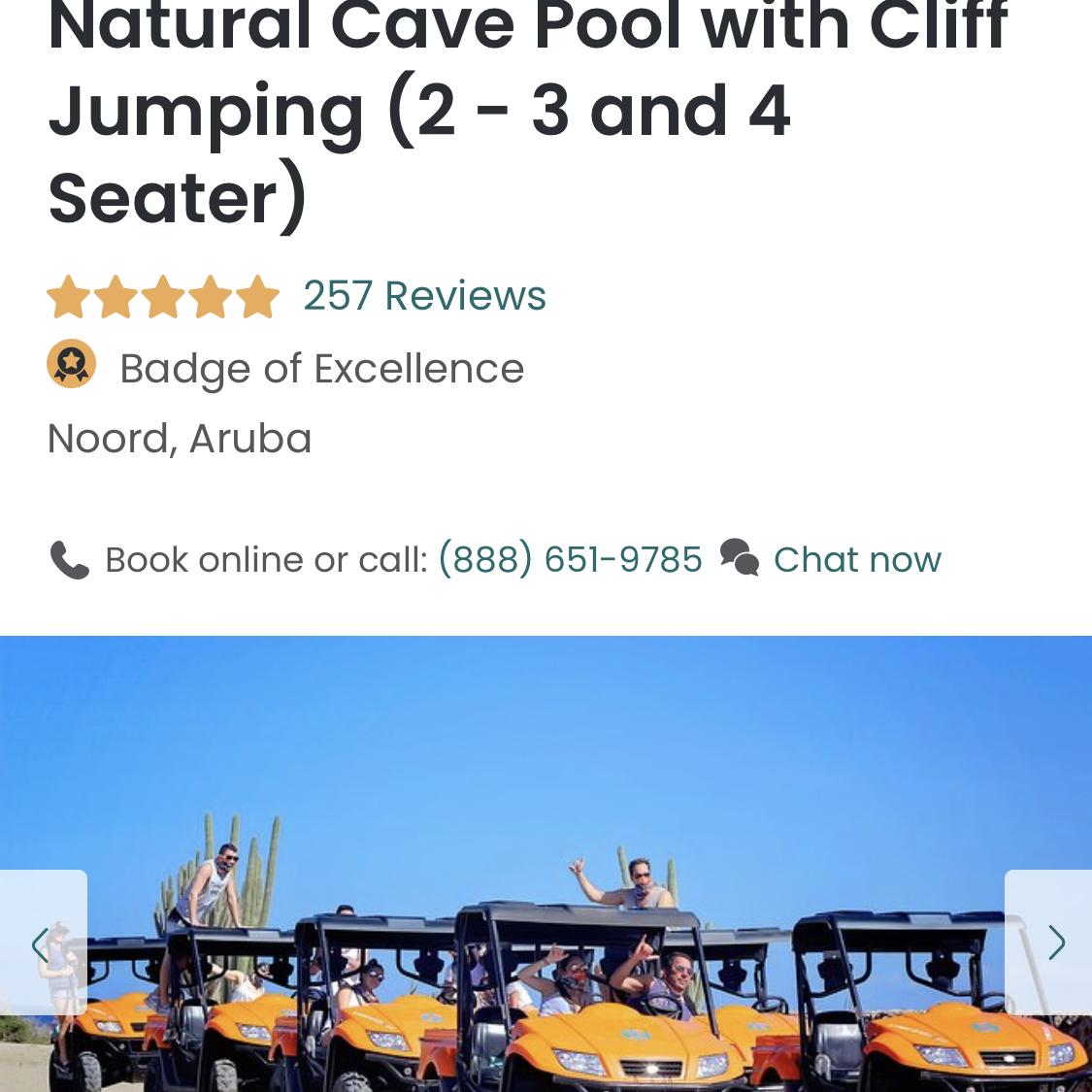 Aruba ATV and natural pool tour