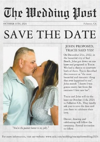 The Wedding Website of John Morales and Tracie Cochran