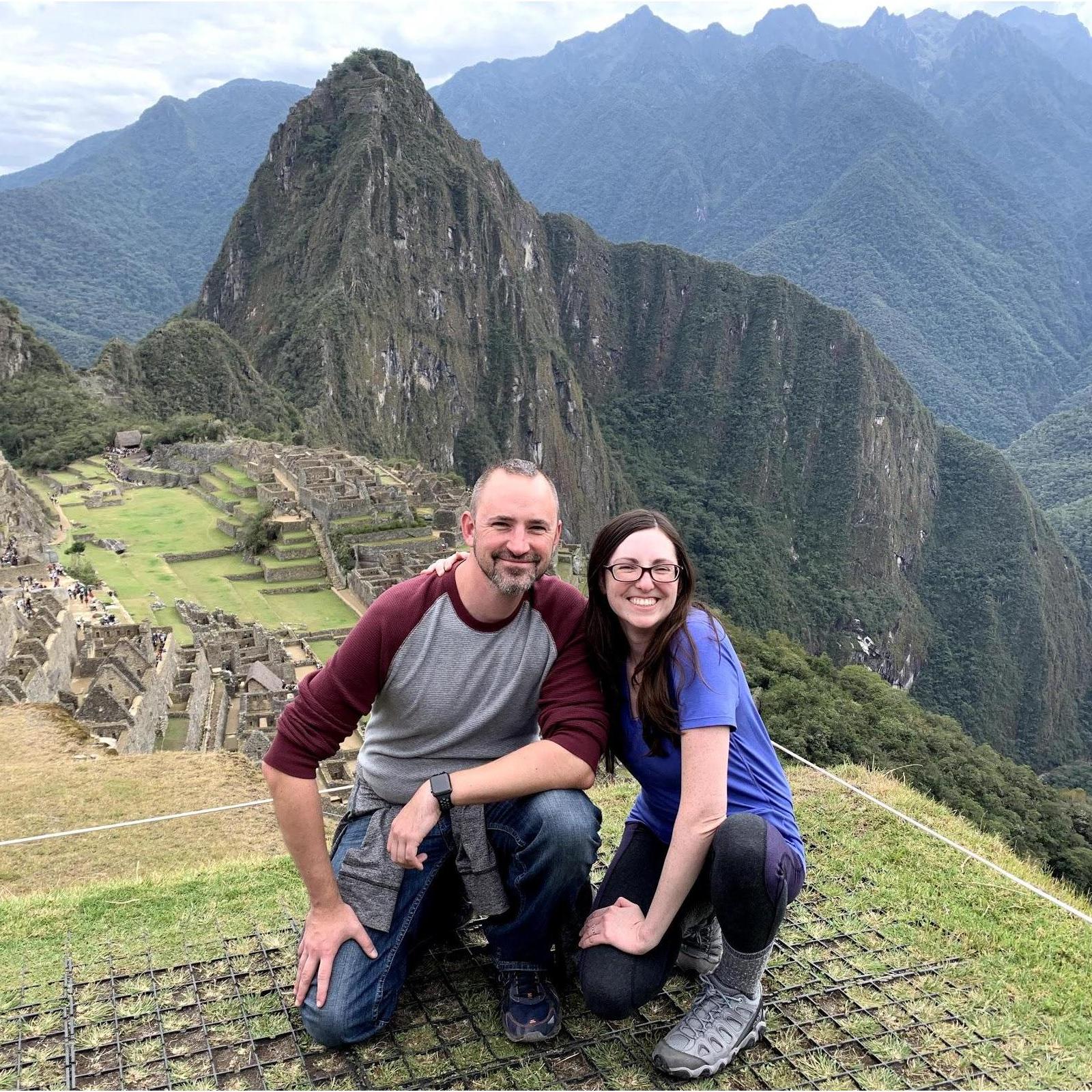 Sitting at the top of Machu Picchu. (September 2019)