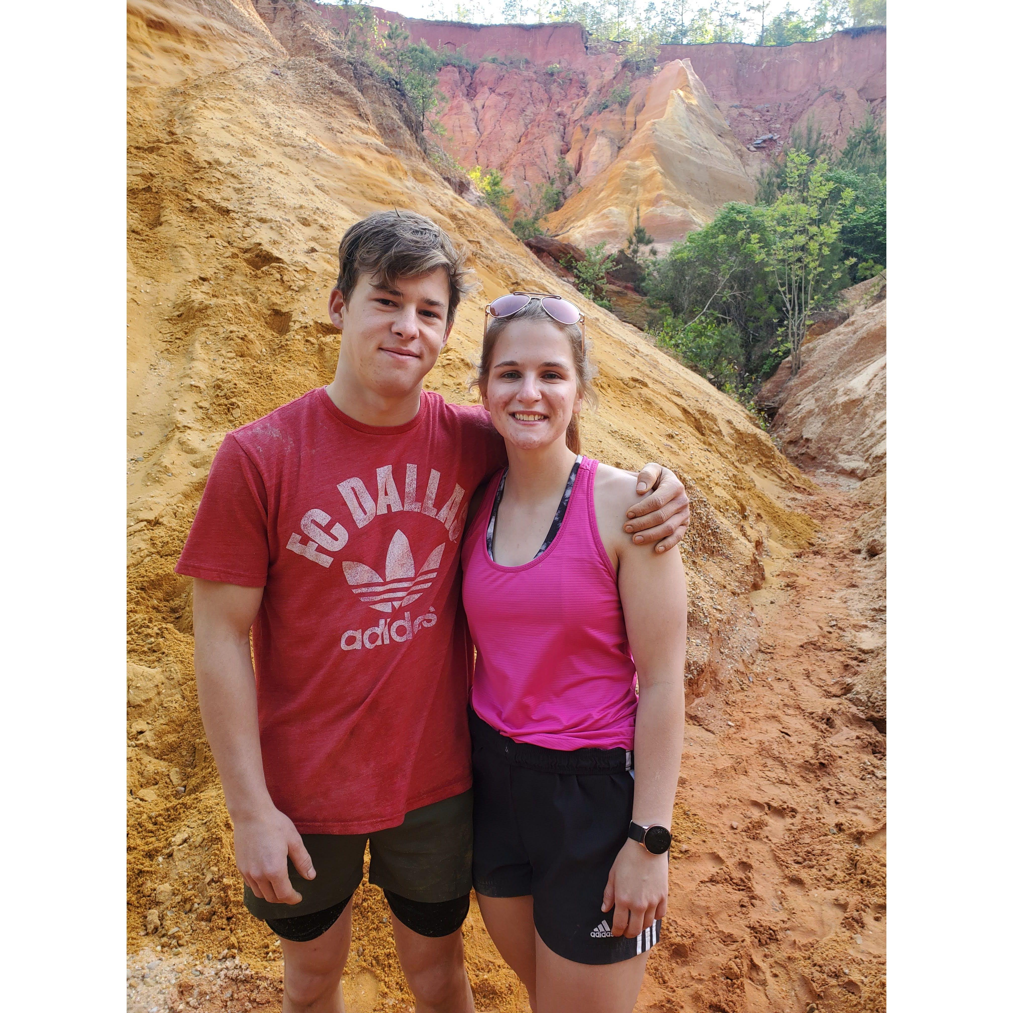 First awkward photo before we officially started dating April '22