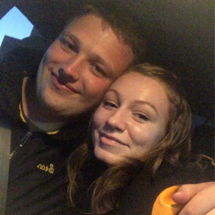 Senior year, on our third date to Hillside Farms