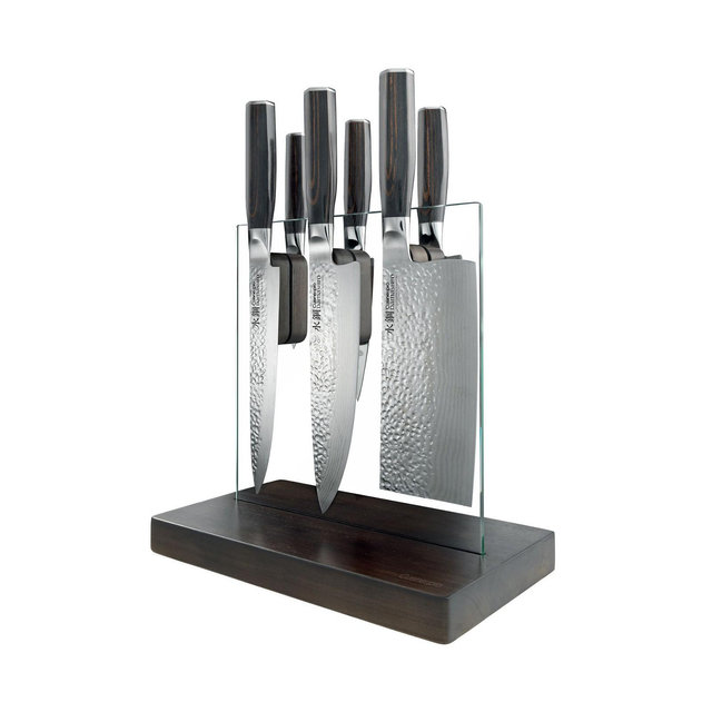 Cuisine::pro® Damashiro® Emperor Hikari Steel 7 Piece Knife Block Set