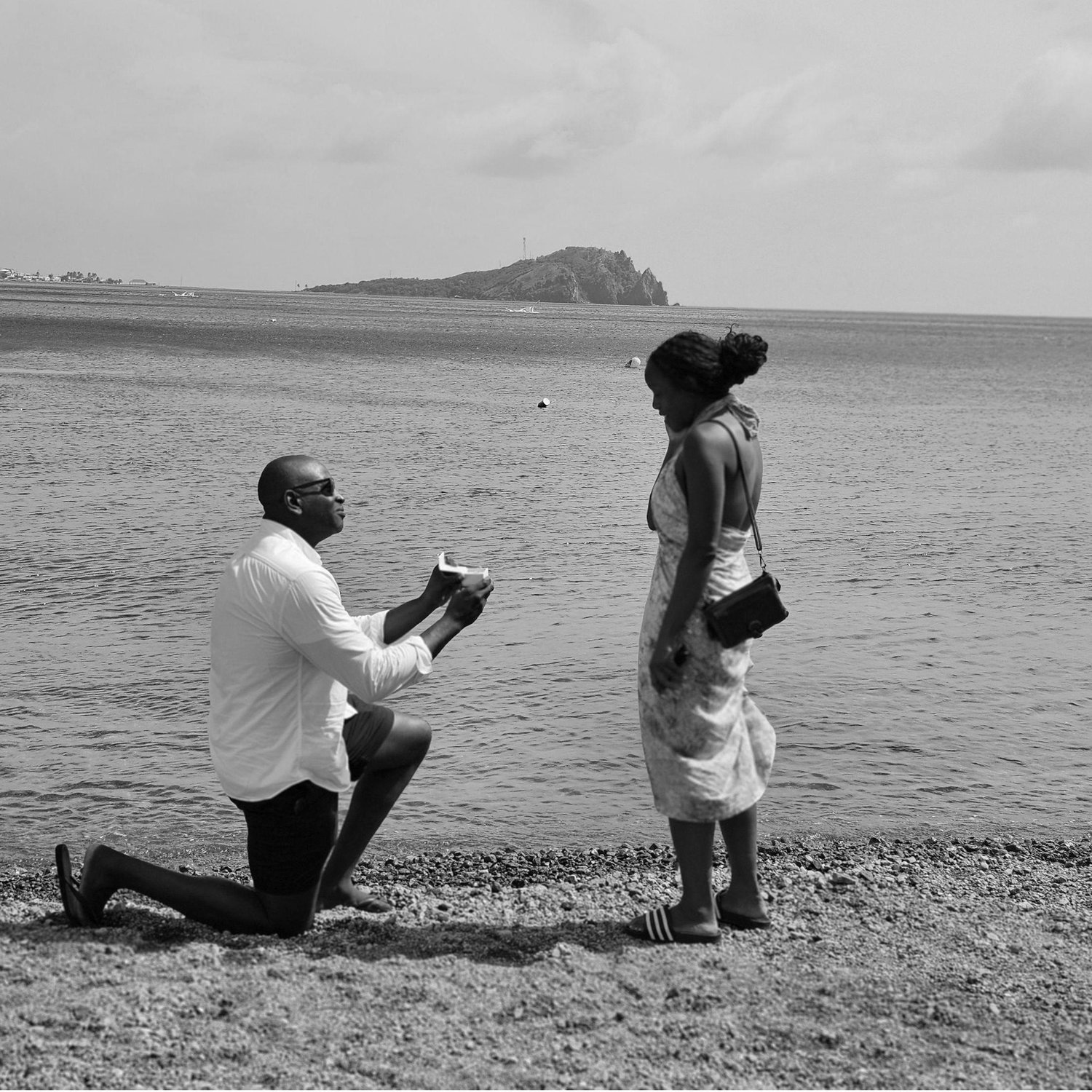 Lockdowns, beach days, and adventures led to a moment we’ll never forget: a magical proposal in Dominica, in front of Tony’s mother’s church — with an inevitable ‘Yes’!