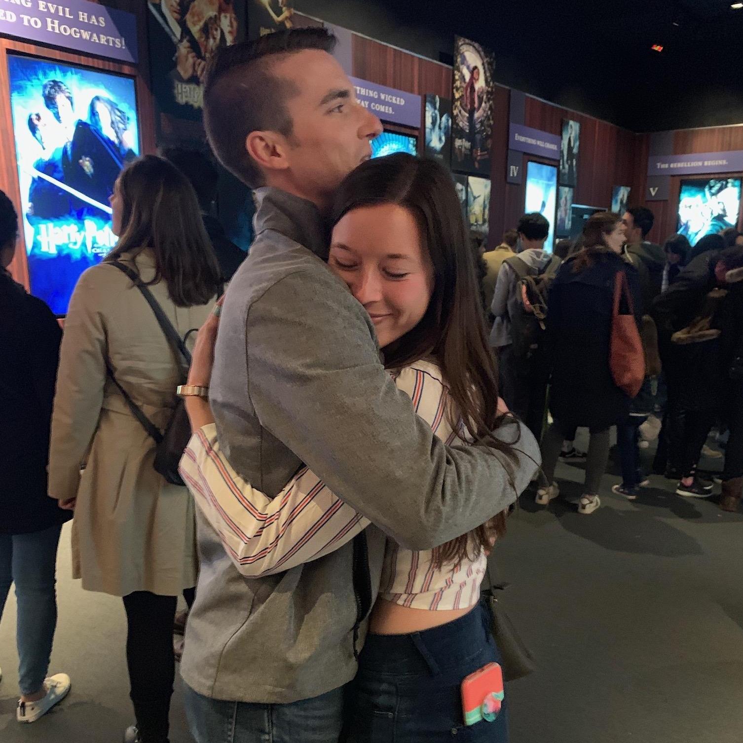 Reunited in London after 3 months apart.