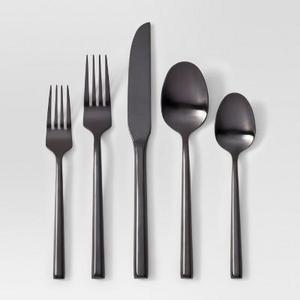 Izon Mirror 5pc Silverware Set Matte Black - Project 62™