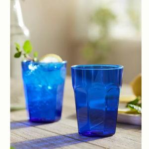 Sapphire Glass Tumblers, Set of 2