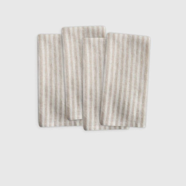 European Linen Stripe Napkins | Quince