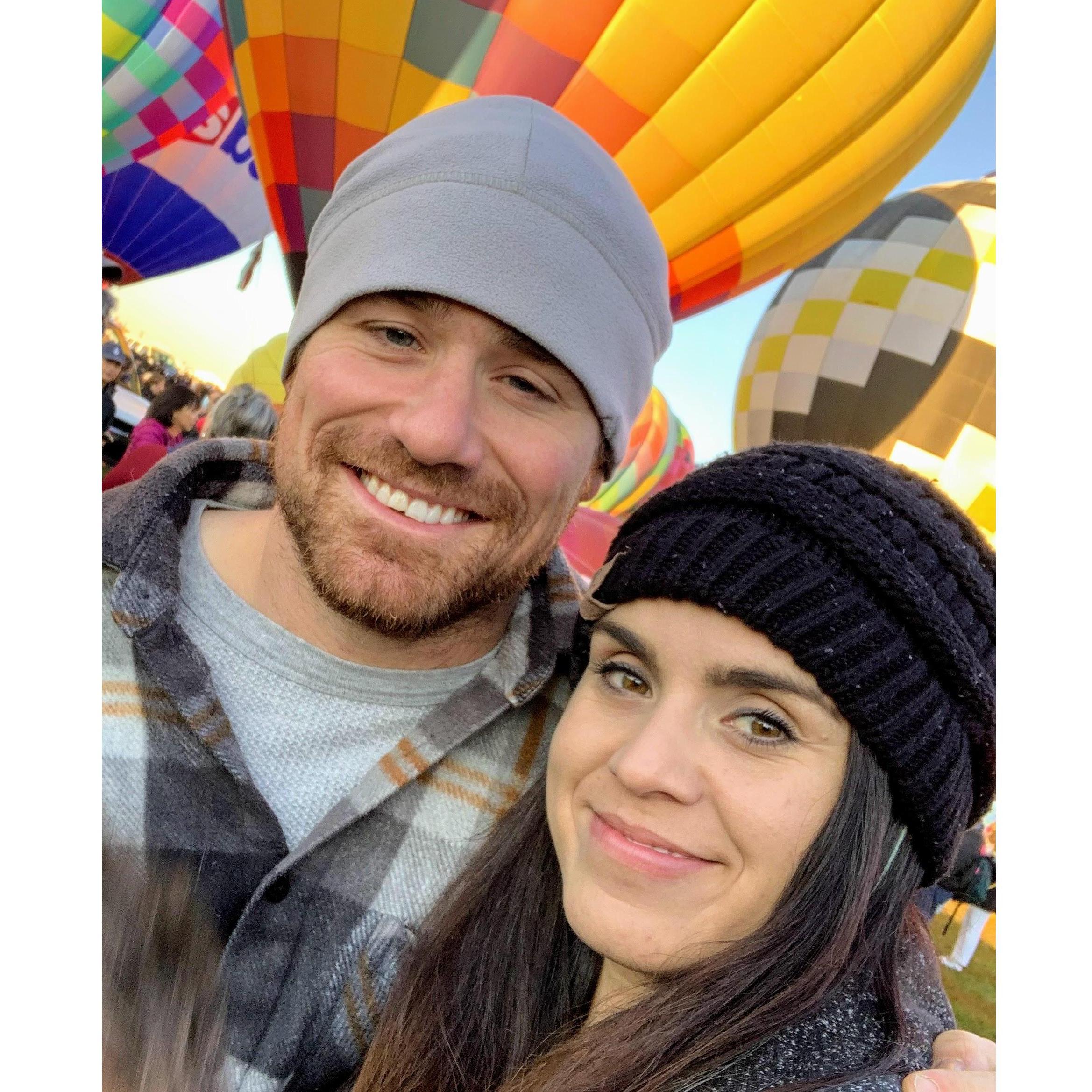 I had to show him that the Colorado balloons have nothing on the Abq Balloon Fiesta! lol