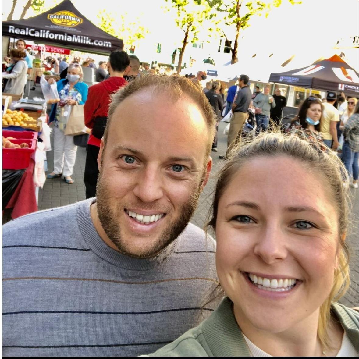 MAY 2021. SHOPPING LOCAL AT OUR FARMER'S MARKET. LODI, CA.