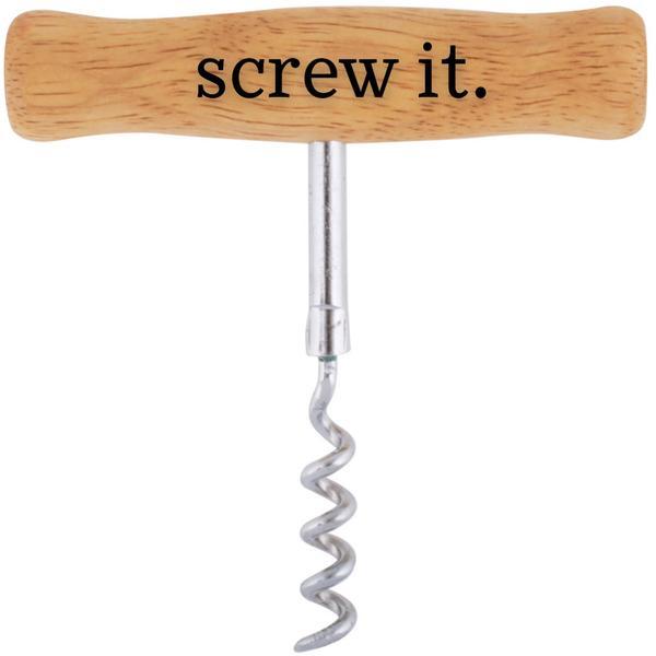 Screw It Wood Handled Corkscrew