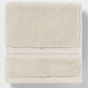 4pk Spa Plush Washcloth Set Ivory - Threshold™