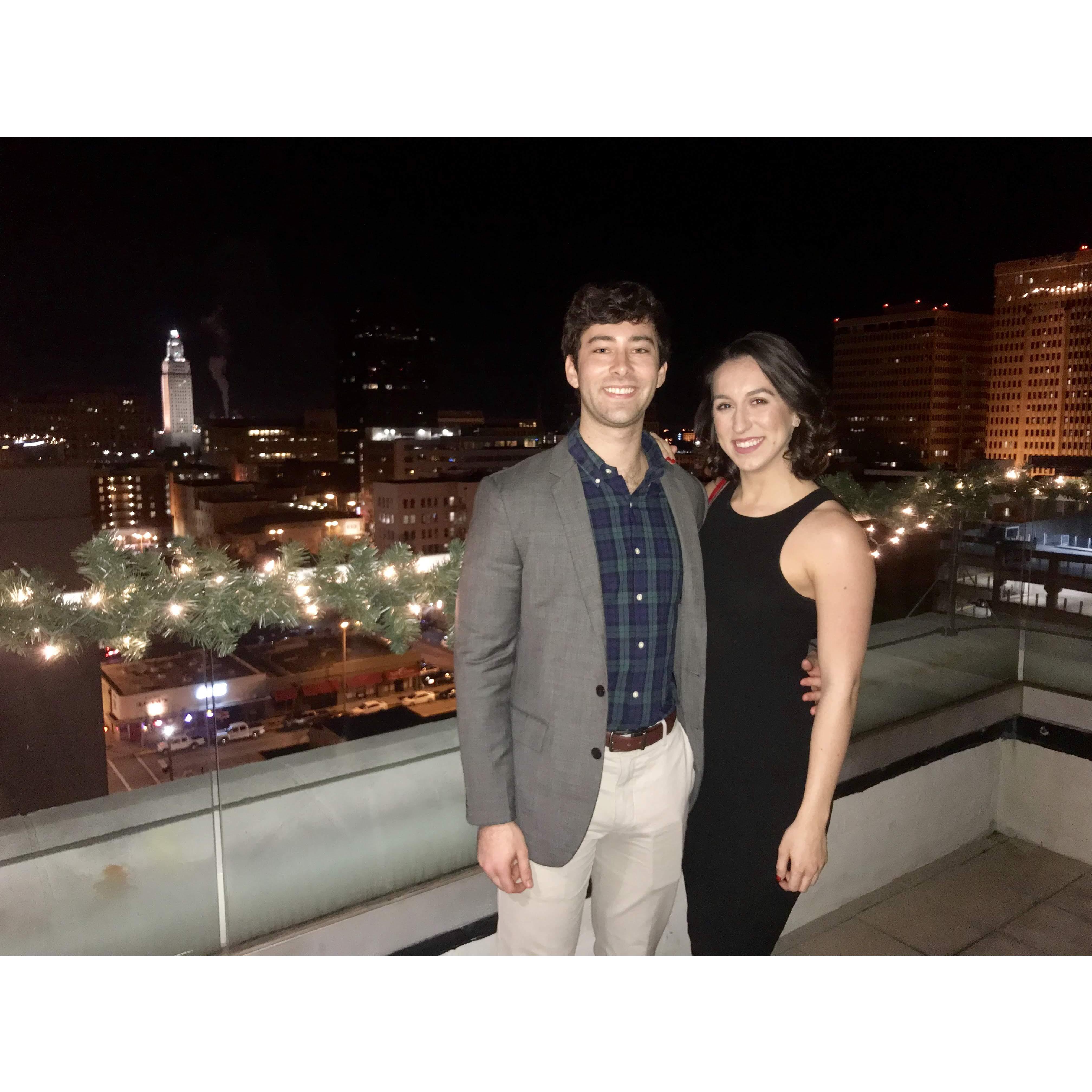 Em and Daniel's first NYE together in Baton Rouge 12.2018