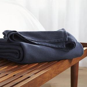 Siesta Navy Blue King Blanket