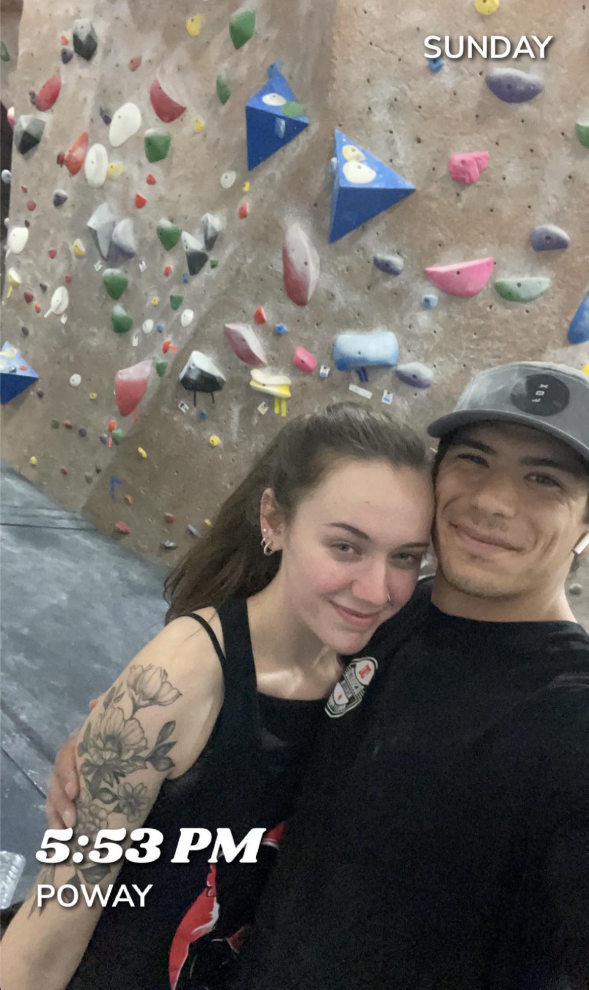 Trying to turn Raigan into a climber