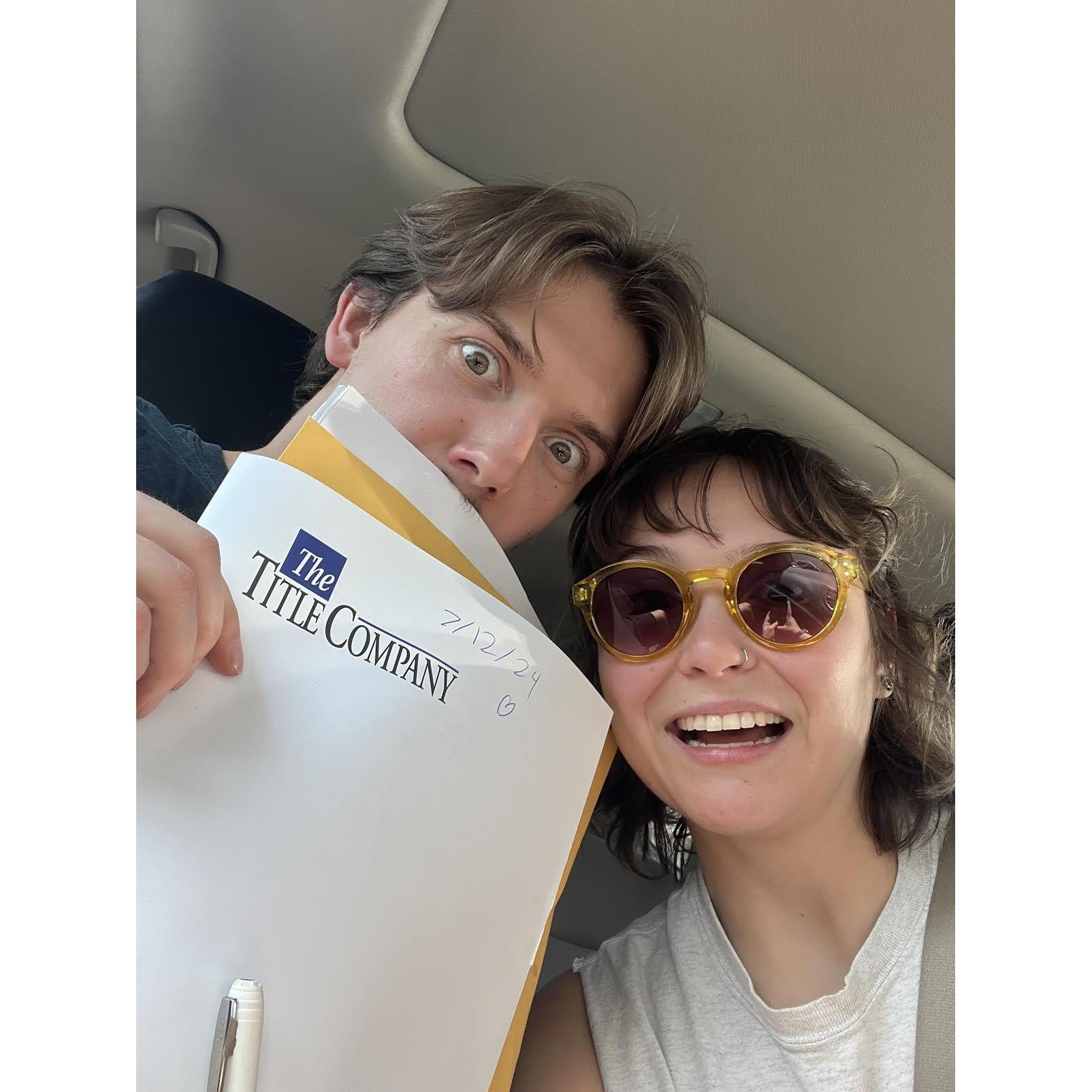 OMG WE CLOSED ON A HOUSE
